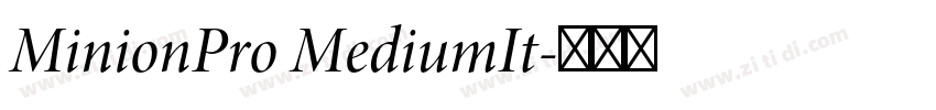 MinionPro MediumIt字体转换